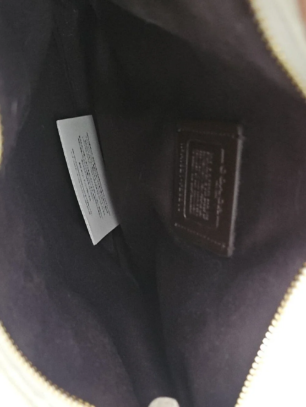 NWOT Coach Beige and Cream Signature Crossbody Bag